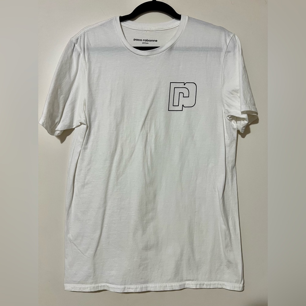 NEW Paco Rabanne White Logo Men's Tee